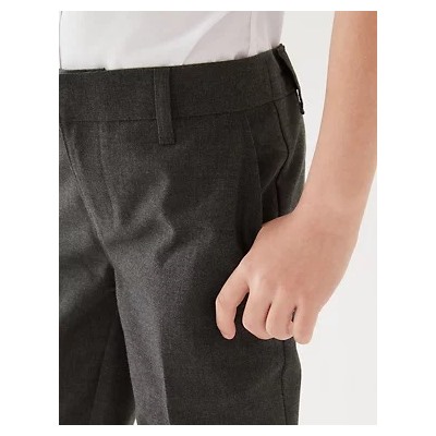 Boys' 2pk Skinny Leg School Trousers (2-18 Yrs)