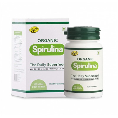 Спирулина (120 таб, 500 мг), Organic Spirulina Tablets, произв. Parry Wellness