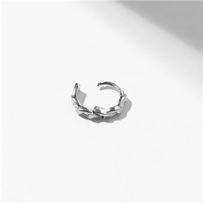 Пирсинг в ухо (хеликс) «Узел», d=8 мм, цвет серебро