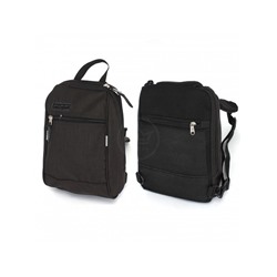 Рюкзак (сумка)  муж Rise-м-394  (однолямочный),  1отд,  плечевой ремень,  2внеш карм,  черный 229106