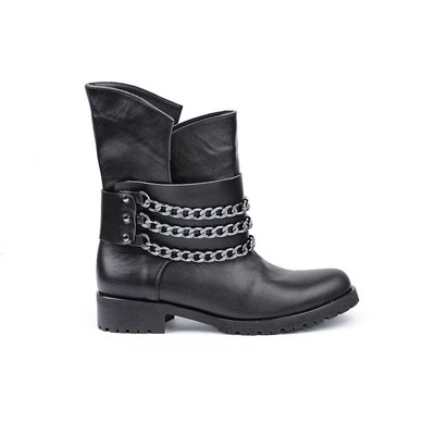 Женские кожаные ботинки V.Arimany V988 Черный: Под заказ