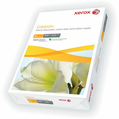 Бумага XEROX COLOTECH+, A4, 300 г/м2, 125 л., для полноцветной лазерной печати, А+, Австрия, 170% (CIE), 79837, 003R97983