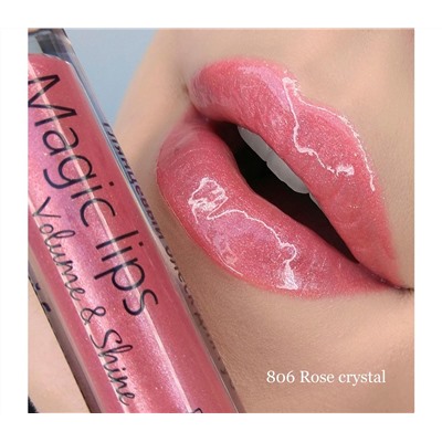 Блеск для губ "Magic Lips" тон: 806, rose crystal (10939429)