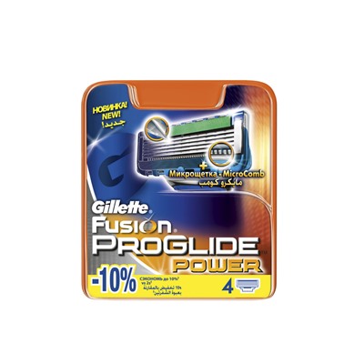 Кассеты Gillette Fusion Proglide Power 4 шт, арт. 48250