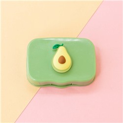 Контейнер для линз «Horizontal avocado», green