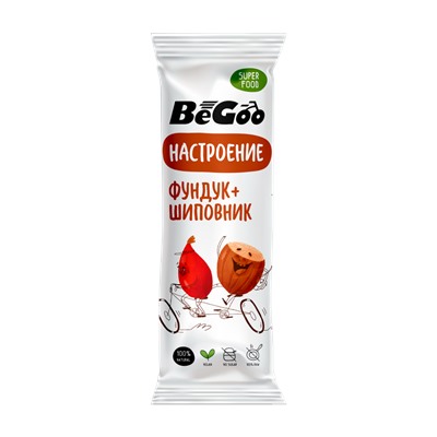 Батончик орехово-ягодный фундук - шиповник / BeGoo / 40 г