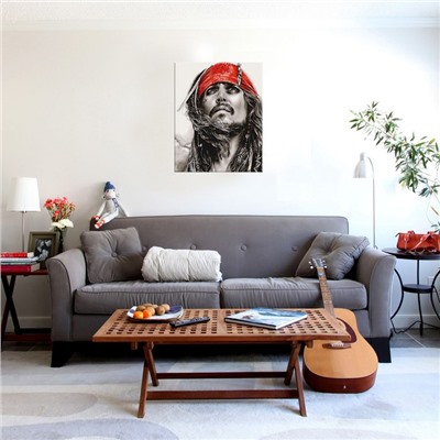 Картина по номерам «Капитан Джек-воробей», 40 × 50 см, 11 цветов