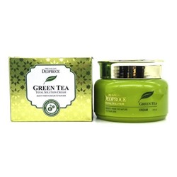 Легкий крем для лица с зеленым чаем Premium Green Tea Total Solution Cream, DEOPROCE 100 мл