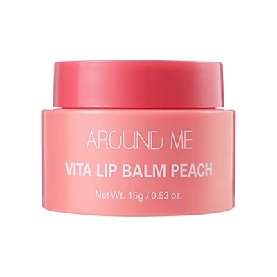 Бальзам для губ  витаминный с экстрактом персика  Around Me Vita Lip Balm Peach, Welcos, 15 г