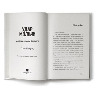 Уценка. Крис Колфер: Удар молнии. Дневник Карсона Филлипса