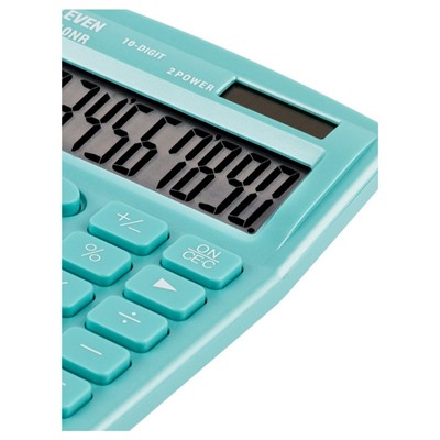 Калькулятор настольный Citizen "SDC-810NR", 10-разрядный, 124 х 102 х 25 мм, двойное питание, бирюзовый