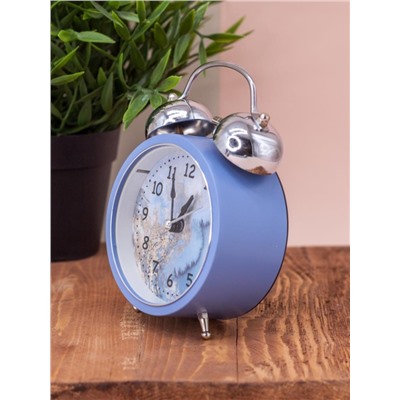 Часы-будильник "Marble", blue