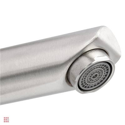 Смеситель для раковины СоюзКран, керамический картридж 35 мм, нержавеющая сталь