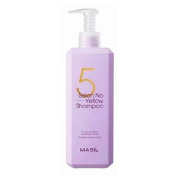 Шампунь тонирующий для осветленных волос 5 SALON NO YELLOW SHAMPOO, MASIL, 500 мл