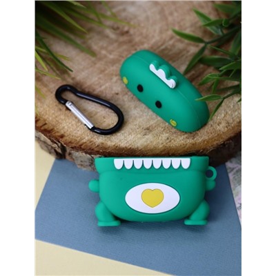 Чехол для AirPods 3  "Cute dinosaur", green