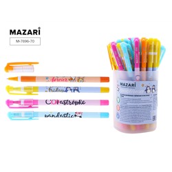 Ручка шариковая Mazari FRIENDS синяя 0,7мм на масляной основе M-7696-70/144/Китай