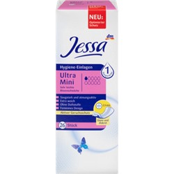 Jessa Ultra Mini Гигиенические прокладки с быстрым впитыванием, 26 шт