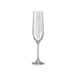 Набор бокалов для шампанского WATERFALL 6шт 190мл         (Код: CR190104W  )