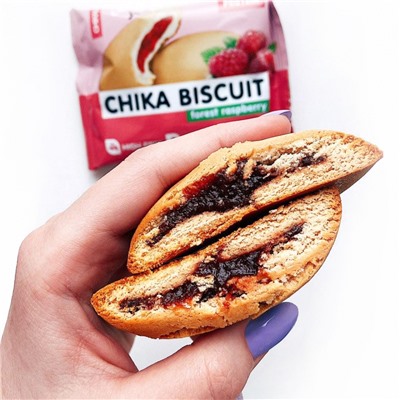 Бисквитное печенье протеиновое без шоколада с начинкой ChikaLab