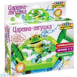 Настольная семейная мини-игра ЦАРЕВНА-ЛЯГУШКА Ф93554, Ф93554