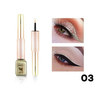 Стойкая цветная подводка Karite Glitter Eyeliner, тон 03