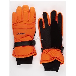 Женские зимние горнолыжные перчатки оранжевого цвета 971O