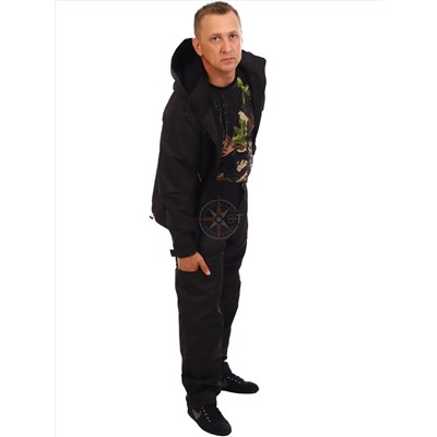 костюм Вальд дмс на флисе (таслан черный)