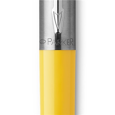 Ручка шариковая Parker Jotter Color М, корпус пластиковый, жёлтый, синие чернила, блистер