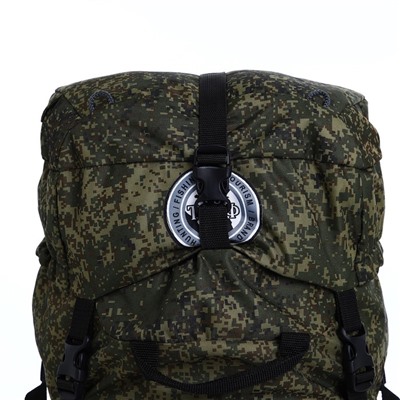 Рюкзак туристический, Taif, 80 л, отдел на шнурке, 2 наружных кармана, цвет зелёный
