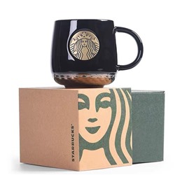 Кружка Starbucks черная Mermaid 400ml
