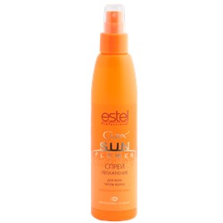 Спрей для волос CUREX sun flower, увлажнение и защита от UV-лучей, 200 ml