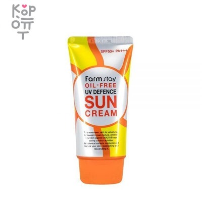 Farm Stay Oil-free Uv Defence Sun Cream SPF 50+ PA+++ Солнцезащитный крем для жирной кожи SPF 50+  PA+++ 70мл.,