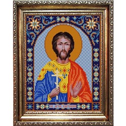 Рисунок на ткани (Бисер) КОНЁК арт. 9359 Святой Евгений 20х25 см упак (1 шт)