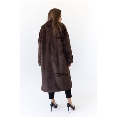 Пальто женское демисезонное 23777 (шоколад)