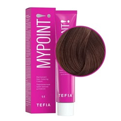TEFIA Mypoint 7.85 Перманентная крем-краска для волос / Блондин коричнево-красный,  60 мл