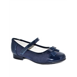 Туфли для девочек A-B83-93-C, темно-синий