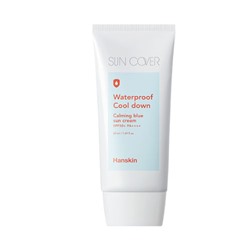 HANSKIN Sun Cover Успокаивающий крем для загара Blue Sun (SPF50+ PA++++) 50мл