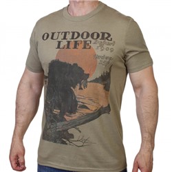 Классическая мужская футболка Guide Life с коротким рукавом.  Солидный минимализм №580