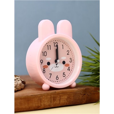 Часы-будильник "Bunny", pink (13,5х10,4 см)