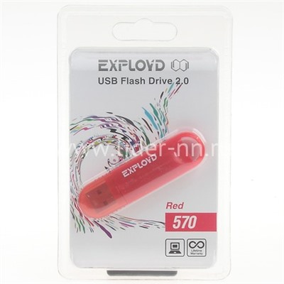 USB Flash  64GB Exployd (570) красный