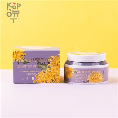 Jigott CHRYSANTHEMUM FLOWER NOURISHING CREAM Питательный крем для лица с экстрактом хризантемы 100мл.,