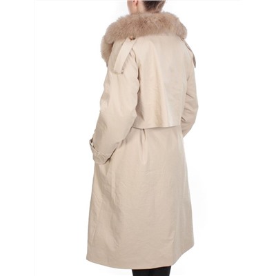 21003 BEIGE Пальто зимнее женское MAILILUO (150 гр. холлофайбера) размер XL - 50/52 российский