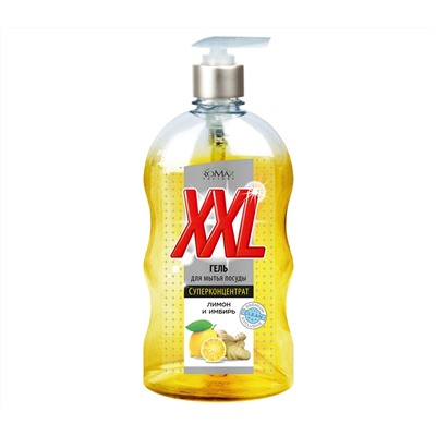 Гель для мытья посуды "XXL Суперконцентрат Лимон и имбирь" (650 г) (10325697)