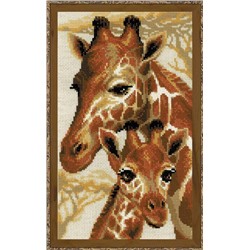 Набор для вышивания Риолис 1697 Жирафы, 22*38 см