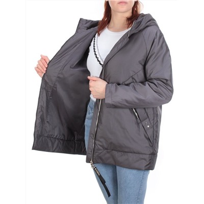 GWC21028P DARK GRAY Куртка демисезонная женская (100 гр. синтепон) PURELIFE размер 52 российский