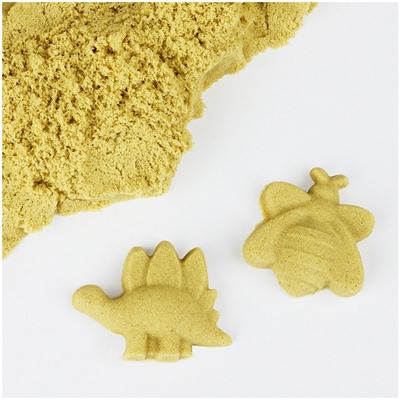 Песок для лепки «Магический песок», желтый, 500 г, 2 форм.