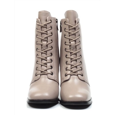 E29W-15HK BEIGE Ботинки зимние женские (натуральная кожа, натуральный мех) размер 38