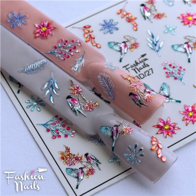 Fashion Nails, Слайдер-дизайн 3Dcrystal/27