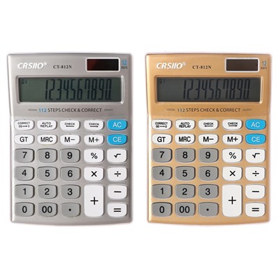 Калькулятор настольный CT-812N, 12-разрядный, микс