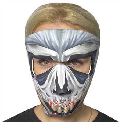 Антивирусная маска с крутым дизайном Wild Wear Soul Reaver - Медицинская многоразовая маска с ярким принтом. Подходит для ежедневного ношения, занятий спортом, поездок на байке, велосипеде и другом двухколесном транспорте. Ограниченная партия по цене производителя! №35